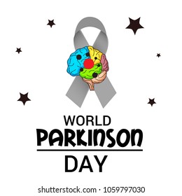 Vector illustration of a Background for World Parkinson Disease Day.