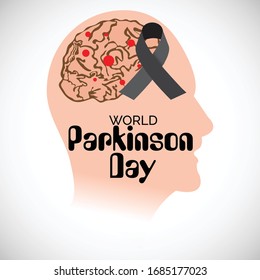 Vector illustration of a background For World Parkinson Day.