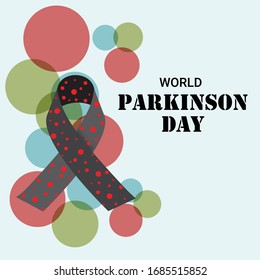 Imagen vectorial de los antecedentes del Día Mundial del Parkinson.
