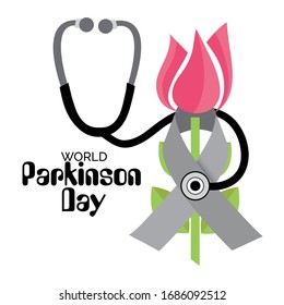 Vector illustration of a background For World Parkinson Day.