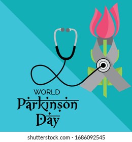 Vector illustration of a background For World Parkinson Day.