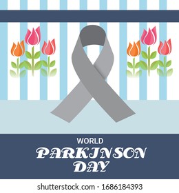 Vector illustration of a background For World Parkinson Day.