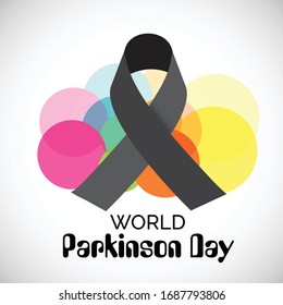 Imagen vectorial de los antecedentes del Día Mundial del Parkinson.
