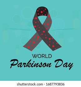 Imagen vectorial de los antecedentes del Día Mundial del Parkinson.