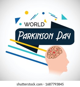 Vector illustration of a background For World Parkinson Day.