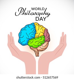 Vector illustration of a Background For World Philosophy Day.