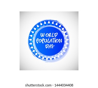 Vector illustration of a Background for World Population Day.