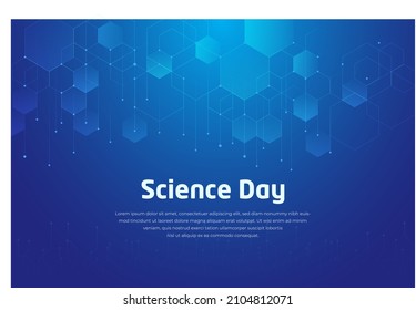 Vector illustration background for World Science Day  Science Day design and modern  shinny   technology background 