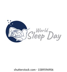 Vector illustration of a background for World Sleep Day.