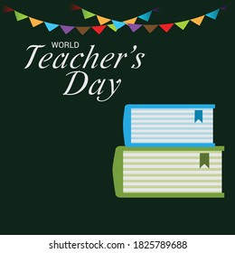 Vector illustration of a Background for World Teacher's Day.