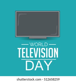 Vector illustration of a Background For World Television Day.