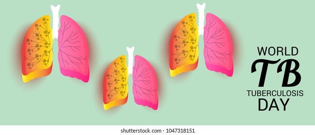 Vector illustration of a Background for World Tuberculosis Day.