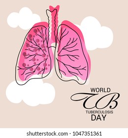 Vector illustration of a Background for World Tuberculosis Day.
