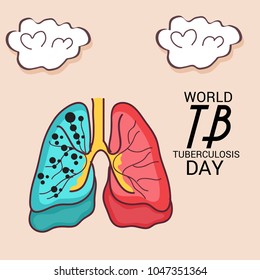 Vector illustration of a Background for World Tuberculosis Day.
