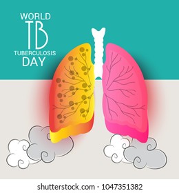 Vector illustration of a Background for World Tuberculosis Day.