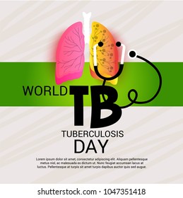 Vector illustration of a Background for World Tuberculosis Day.