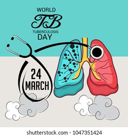 Vector illustration of a Background for World Tuberculosis Day.