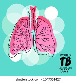 Vector illustration of a Background for World Tuberculosis Day.