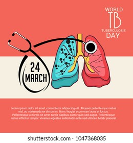 Vector illustration of a Background for World Tuberculosis Day.
