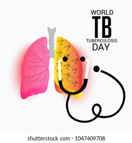 Vector illustration of a Background for World Tuberculosis Day.