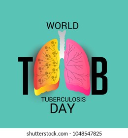 Vector illustration of a Background for World Tuberculosis Day.