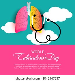 Vector illustration of a Background for World Tuberculosis Day.