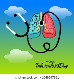Vector illustration of a Background for World Tuberculosis Day.