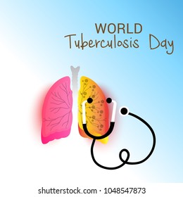 Vector illustration of a Background for World Tuberculosis Day.