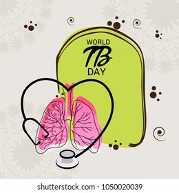 Vector illustration of a Background for World Tuberculosis Day.