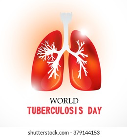 Vector illustration of a Background for World Tuberculosis Day.
