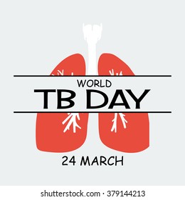 Vector illustration of a Background for World Tuberculosis Day.