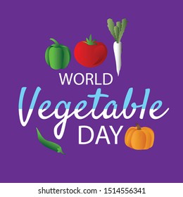 Vector illustration of a background for World Vegetarian Day.