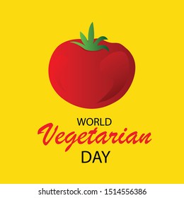 Vector illustration of a background for World Vegetarian Day.