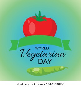 Vector illustration of a background for World Vegetarian Day.