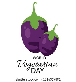 Vector illustration of a background for World Vegetarian Day.