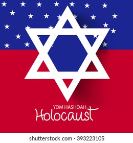 Vector illustration of a background for Yom Hashoah.