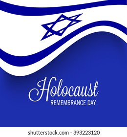 Vector illustration of a background for Yom Hashoah.