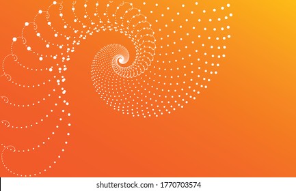 Fondo de la ilustración vectorial.Resumen del fondo de la espiral marrón,Ilustración de círculo abstracto.