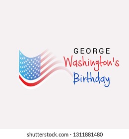 Vector illustration of a Background/Banner for George Washington's Birthday.