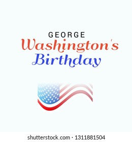Vector illustration of a Background/Banner for George Washington's Birthday.