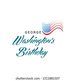 Vector illustration of a Background/Banner for George Washington's Birthday.