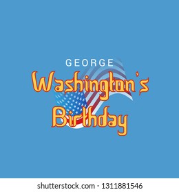 Vector illustration of a Background/Banner for George Washington's Birthday.