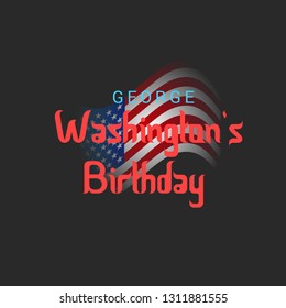 Vector illustration of a Background/Banner for George Washington's Birthday.