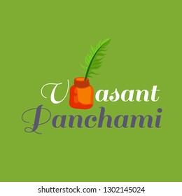 Vector illustration of a Background/Banner for Vasant Panchami.