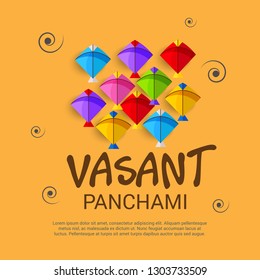 Vector illustration of a Background/Banner for Vasant Panchami.