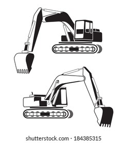 Vector Illustration Of Backhoe Icon