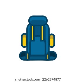vector illustration of a backpack for hiking