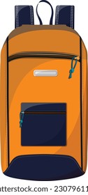 Ilustración vectorial de la mochila, bolsa de viaje
