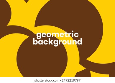 Ilustración vectorial fondo amarillo y marrón
