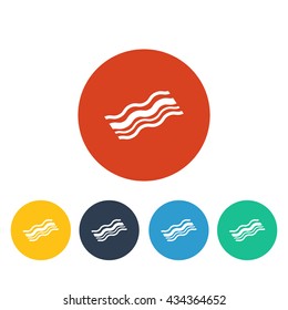Vector illustration of bacon icon